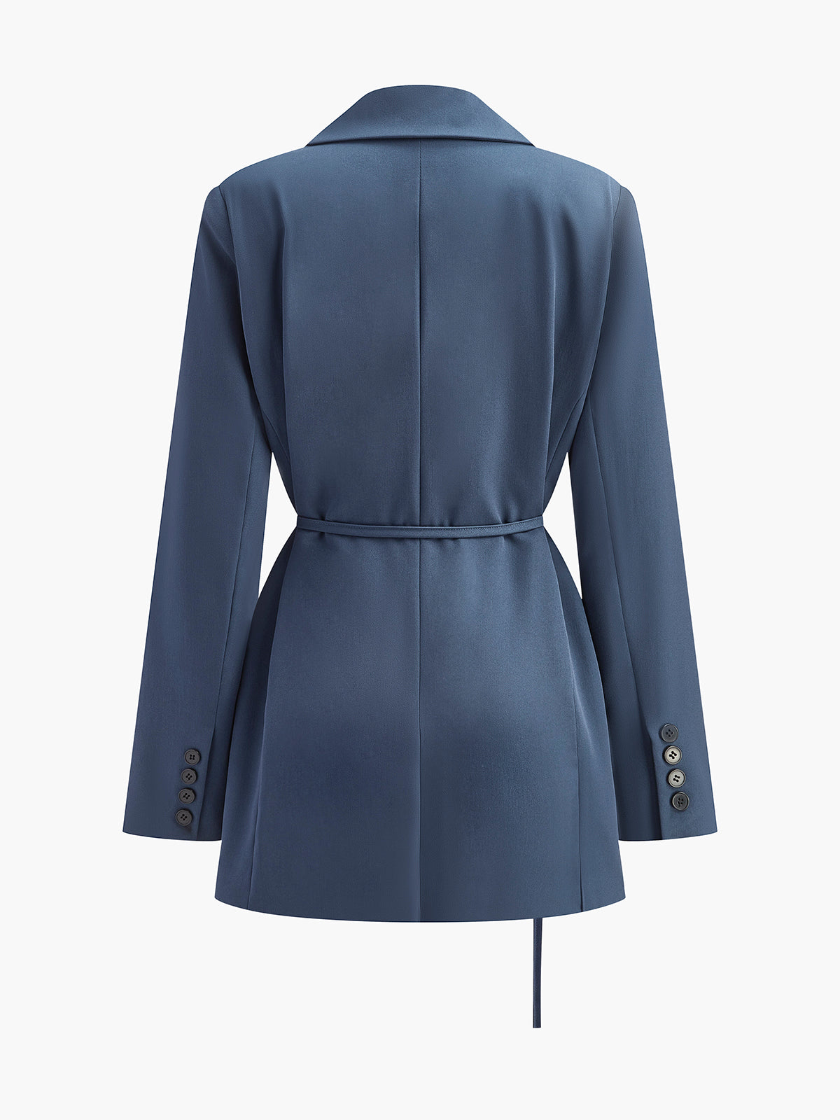 Şık İnce Kemerli Blazer