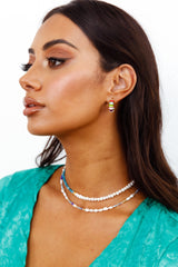 18 Ayar Altın Kaplama Şerit Küpe