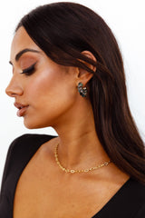 18 Ayar Altın Kaplama Zincirli Kolye