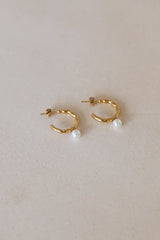 18 Ayar Altın Kaplama Vibes Küpe Zamanı