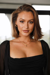 18 Ayar Altın Kaplama Neşeli Yaşam Küpe