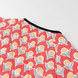 Şirin Çiçek Desenli Fiyonklu Bağcıklı Ceket