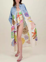 Kişiye Özel Graffiti Günlük Midi Elbise