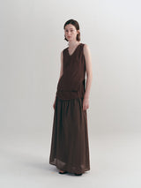 Bol Kesim Günlük V Yaka Bölünmüş Atlet