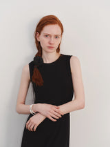 Örgü Kolsuz Elbise