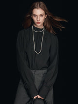 Balıkçı Yaka Puf Kol Bluz