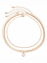 Yonca Gökkuşağı Yılan Zincir Kolye