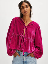 Tatlı Bağlamalı Gömlek