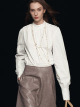 Balıkçı Yaka Puf Kol Bluz