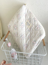 Sahil Mavisi Çiçek Makyaj Çantası