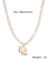 Büyük Boy İnci Yıldız Kolye