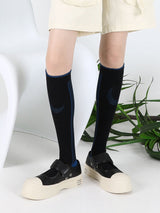 Karikatür Çiçek Desenli Pamuk Çorap