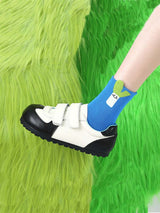 Eğlenceli ve Sevimli Çizgi Desenli Pamuk Çorap