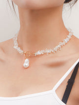 Açıklama Mercan Çipli ve İnci Kolye