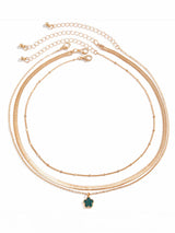 Yonca Gökkuşağı Yılan Zincir Kolye