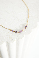 18 Ayar Altın Kaplama Özel Taşlı Kolye Altın