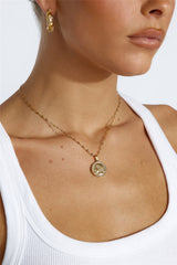 18K Altın Kaplama Ayakta Alkışlanan Kolye