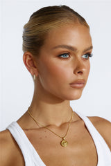 18 Ayar Altın Kaplama Kraliyet Eğreltiotu Kolye