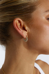 18 Ayar Altın Kaplama Hazinem Ol Küpe Altın