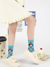Sevimli Karikatür Köpek Pamuk Çorap