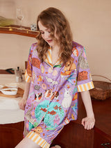 Tavşan ve Balık Şortlu Pijama Takımı