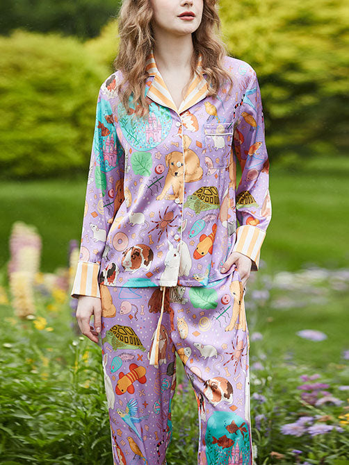 Tavşan ve Balık Uzun Pijama Takımı