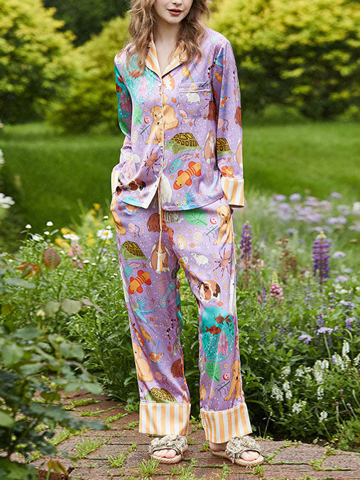 Tavşan ve Balık Uzun Pijama Takımı