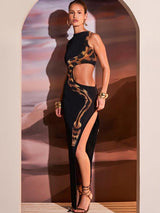 Zarafet Baştan Çıkarmayla Buluşuyor: Dar Kesim Sırtı Açık Maxi Elbise