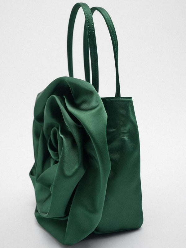 İpeksi Çiçekli Bulut Çanta