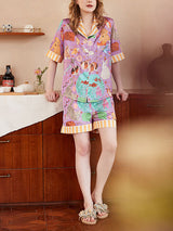 Tavşan ve Balık Şortlu Pijama Takımı