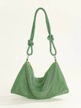 Kare Taşlı Koltuk Altı Çantası