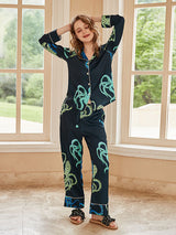 Ahtapot Desenli Pijama Takımı