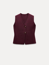 Örme Yelek Ve Pileli Etek