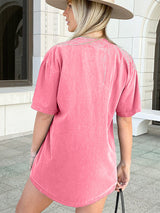 Gitar Sloganı Mektup Grafik Tişört