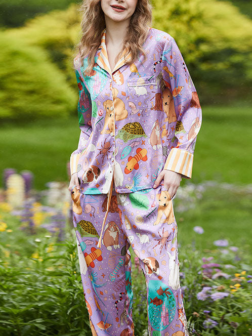 Tavşan ve Balık Uzun Pijama Takımı