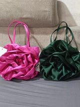 İpeksi Çiçekli Bulut Çanta