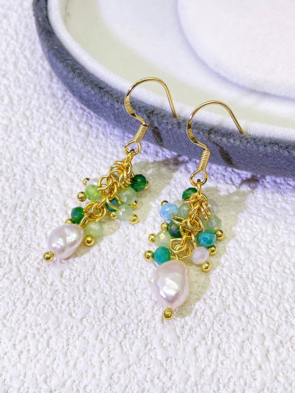 Küçük Taze Üzüm Salkımı Püskül Küpe