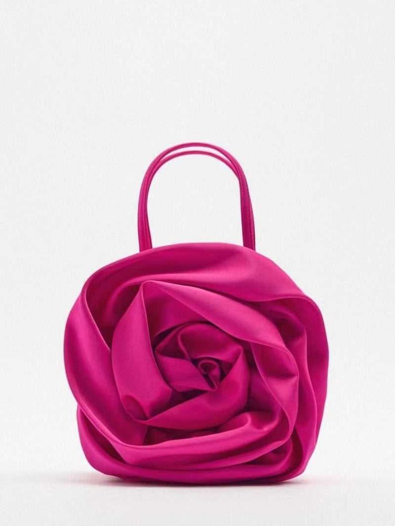 İpeksi Çiçekli Bulut Çanta