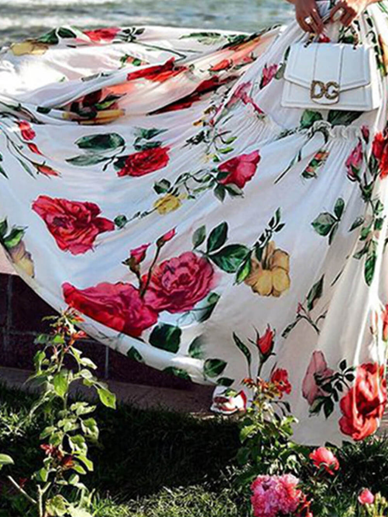 Baskılı Tek Omuz Elbise Balo Elbiseleri