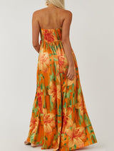 Gün Batımı Çiçek Büzgülü Tüp Tulum