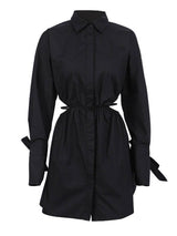 Belden Askı Detaylı Düşük Omuzlu Elbise