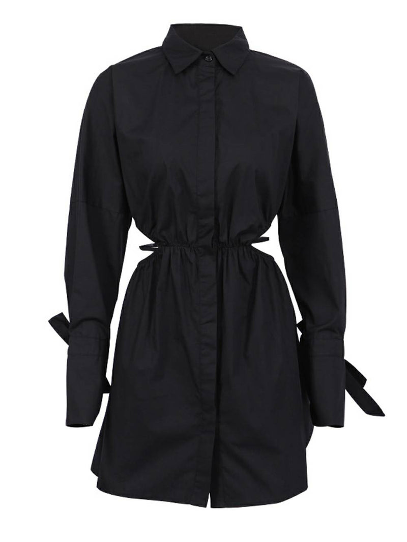 Belden Askı Detaylı Düşük Omuzlu Elbise