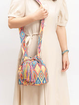 Baskılı Kanvas Çapraz Askılı Çanta