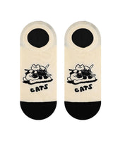 Karikatür Kitty Tekne Çorap