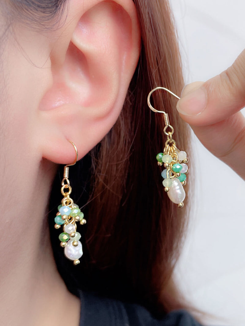 Küçük Taze Üzüm Salkımı Püskül Küpe