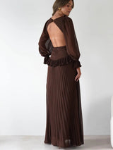 Sophisticated Open Back Gown
