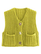 Kolsuz Kısa Örgü Hırka