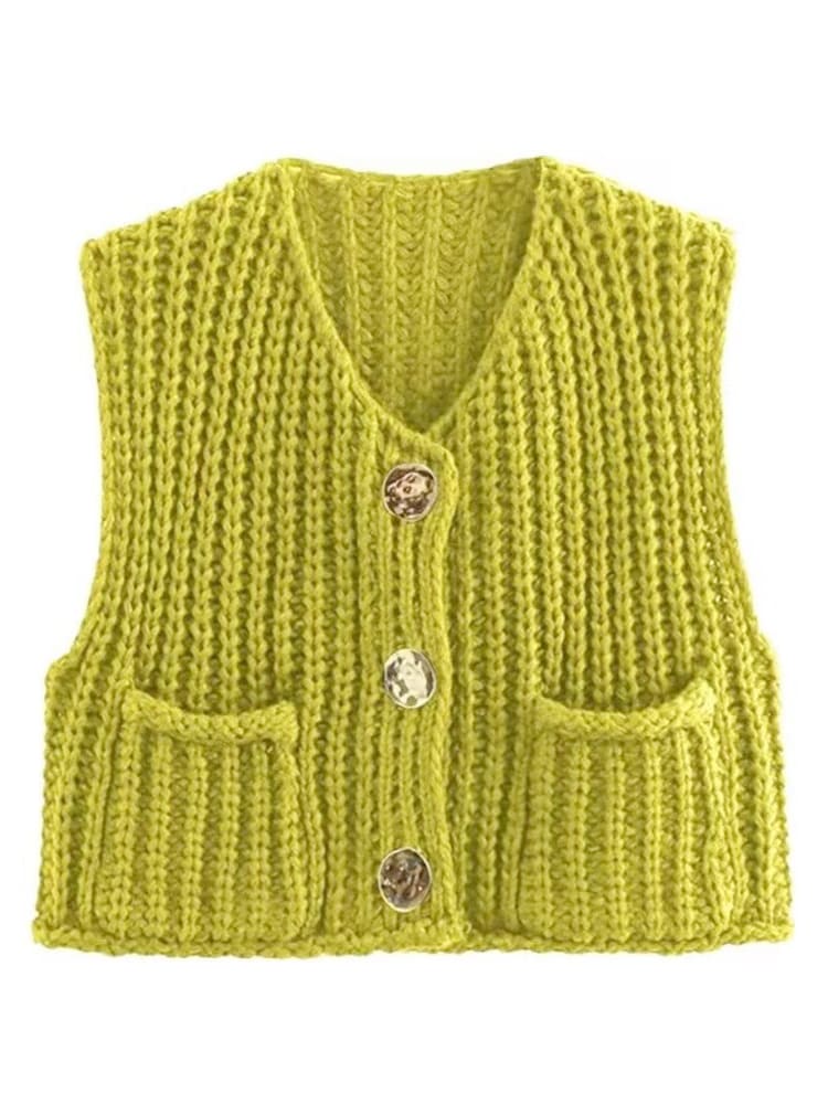 Kolsuz Kısa Örgü Hırka