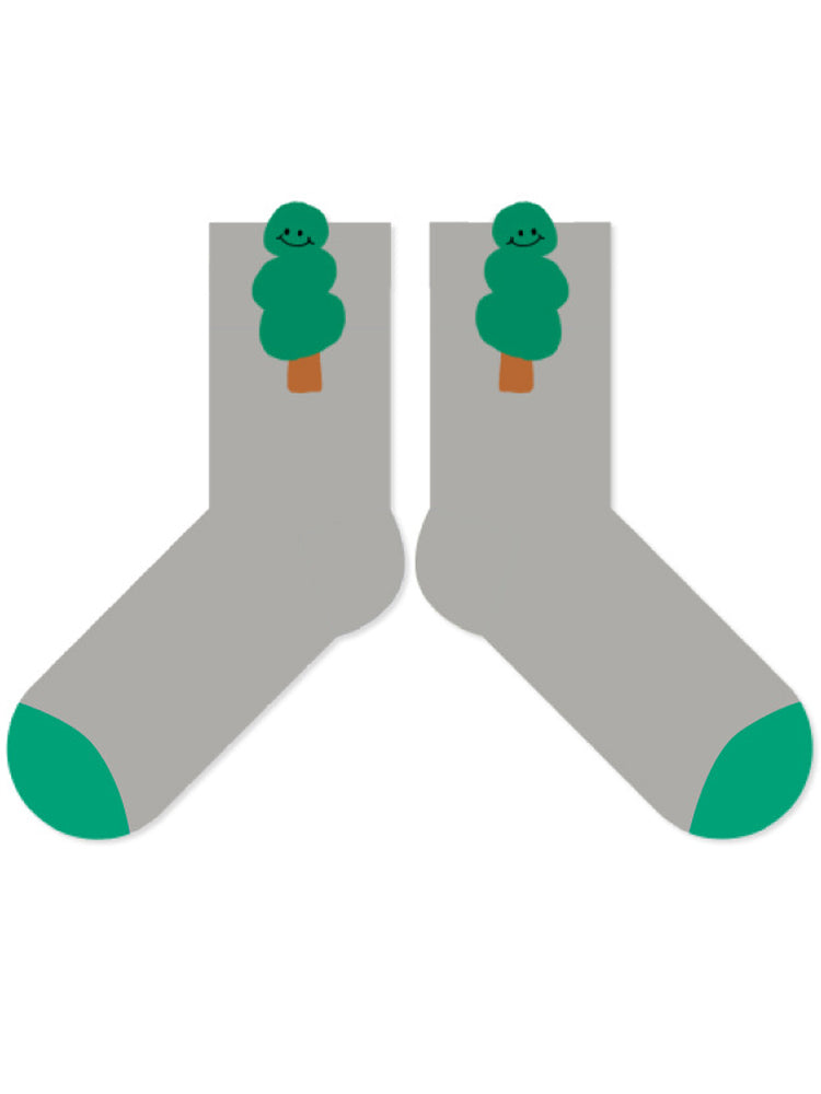 Eğlenceli ve Sevimli Çizgi Desenli Pamuk Çorap