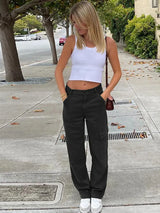 Vintage Yeşil Baba Kot Pantolonu